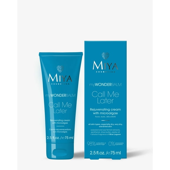 myWONDERBALM Call Me Later Rejuvenating Cream with Microalgae for Firm Skin, 2.5 fl oz