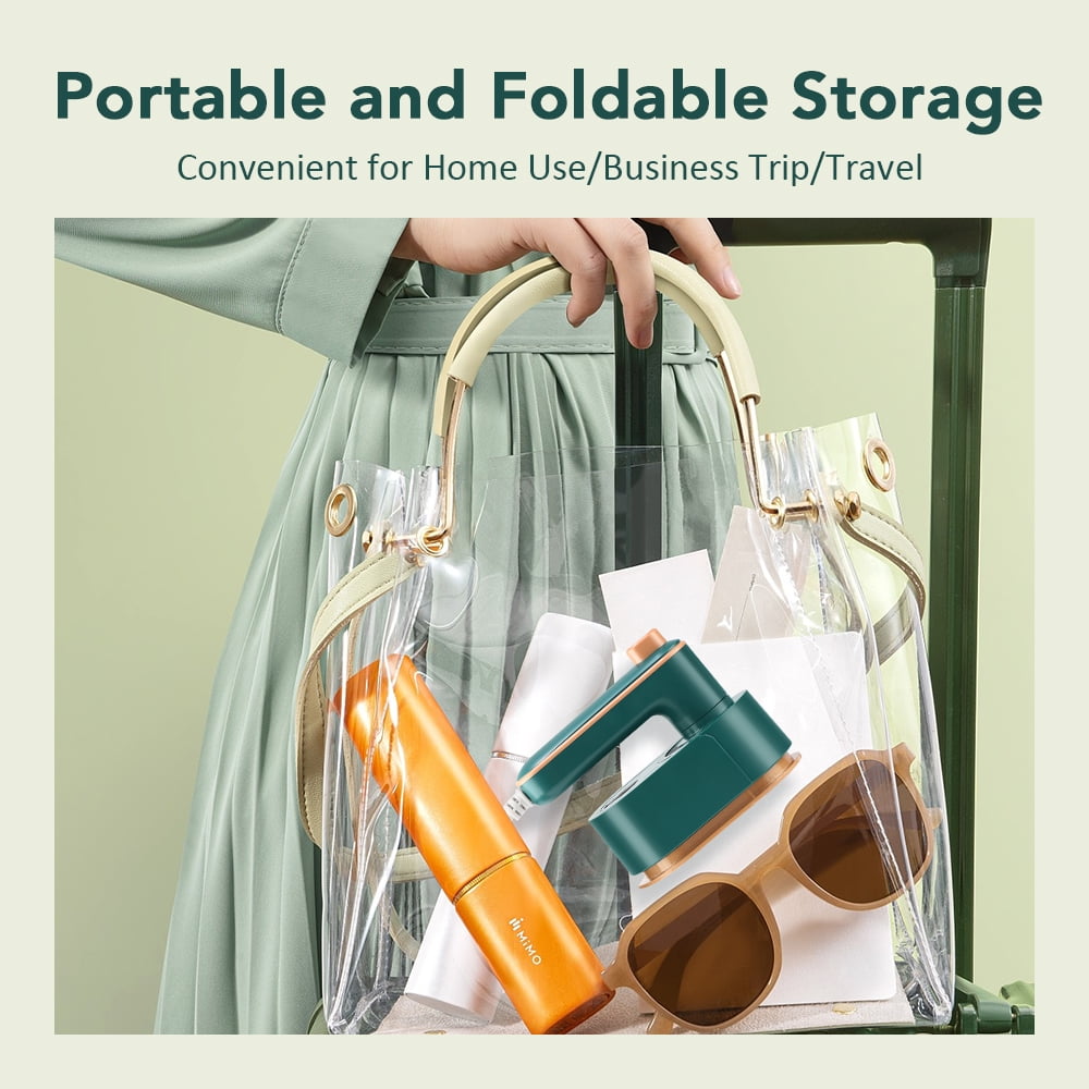 Handheld Garment Steamer,Portable Handheld Steamer for Clothes,Travel Garment Steamer Portable Handheld Design 40W Mini Handheld Steam Iron,Travel Steamer for Clothes Portable Mini Green