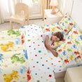 thumbnail image 5 of Homewish Cartoon Dinosaur 7-Piece Twin Bedding,Cute Animal Bedding Comforter Set,Cream,Polkadot Reversible, 5 of 8