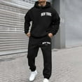 thumbnail image 2 of CONZONE Mens Sweatsuit 2 Piece Sets Casual Men's Jogging Tracksuit Set Letter Graphic Pullover Hoodie Pants Sweat Suit for Men Cozy Fall Winter Athletic Track Suit Outfits, 2 of 4