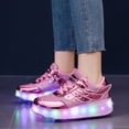 thumbnail image 4 of Zapatillas de deporte, zapatos con ruedas, patines Parkour deformación al aire libre, doble uso, niños, niñas, adultos, hombres, mujeres, patines Unisex, 4 of 5