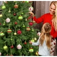 thumbnail image 4 of Scidweet Christmas Balls Ornaments, 18 Pcs 2.36" Hanging Balls Christmas Tree Decorations Sets Xmas Ornaments for Indoor Outdoor Holiday Party Xmas Home Decor, Multicolor, 4 of 7