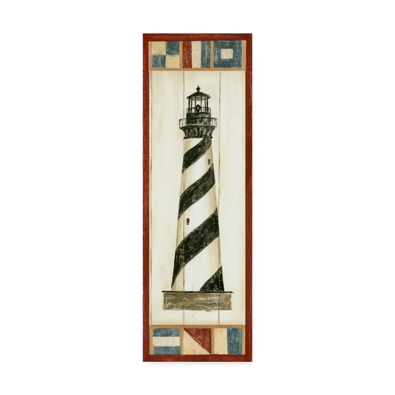 Trademark Fine Art 'Americana Lighthouse II' Canvas Art by Ethan Harper