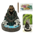 thumbnail image 1 of AKEGAMN Clearance! Skeleton Backflow Incense Burner Halloween Back Flow Incense Burner Skeleton With Design Resin Aromatherapy Incense Stick Holder For Home Decor Skeleton Backflow Incense Burner Ha, 1 of 6