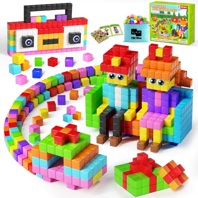 Bloques Magneticos TikTiles TKSMC-116 Juguete Construccion STEM 116 Piezas