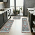 thumbnail image 3 of EasyPAG 3-Piece Vintage Persian Pattern Kitchen Rug Set - Non-Slip Washable Floor Mats (32/47/59x20in) for Kitchen, Entryway, Hallway Decor, 3 of 8