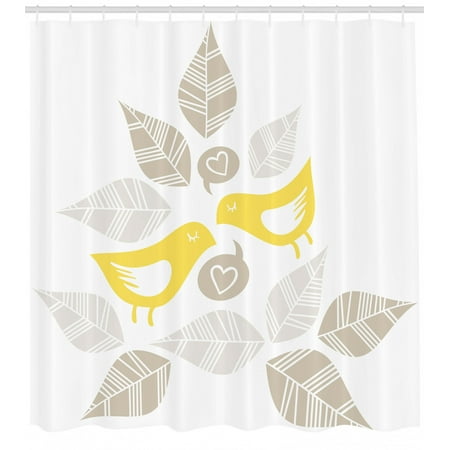 Bird Shower Curtain Abstract Modern Art Deco Design Inspired