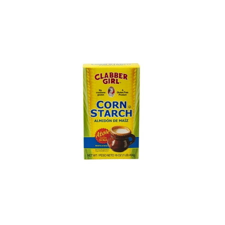 Clabber Girl 100% Pure Corn Starch 16 oz (Pack of 2)