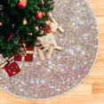 thumbnail image 3 of FMSHPON Pearl Sequins Xmas Christmas Tree Skirt Stand Mat for Holiday Party Decoration Indoor Outdoor 48 inches, 3 of 6