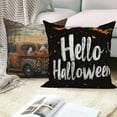 thumbnail image 3 of Halloween Throw Pillow Cover for Couch Set of 4 Fall Pumpkins Holiday Outdoor Pillow,18x18, 3 of 5