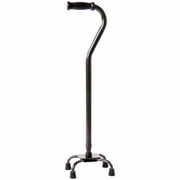 Carex Steel Xtra Quad Cane for All Occasions, Adjustable, Black, Supports 500 lb Weight Capacity