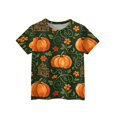 thumbnail image 2 of Toddler Boy Girls Halloween Shirt Cute Cartoon Halloween Printed Shirt Short Sleeve Fall Tops, 2 of 6