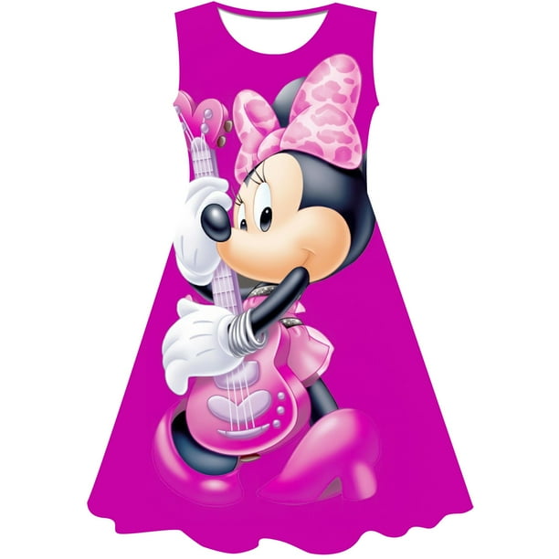 Disney filles mode Minnie robes princesse enfants v tements dessin anim Minnie Mouse impression 3D t mode Minnie Mouse robe