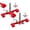 Red 2Pack, variant on 2Pcs Universal Faucet Handle Lock For Double Child & Guard With Central Slip Kitchen Bathroom Stopper Flooding Rack