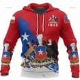 thumbnail image 3 of Sudadera con capucha con emblema nacional de Perú para hombre, ropa con estampado 3D de la bandera de España, México y Brasil, sudaderas casuales de moda Harajuku y2k, 3 of 5