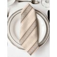 thumbnail image 2 of Cloth Napkins Set of 8 - 20x20 Inches, Brown Beige Striped Washable Reusable Table Napkins, Boho Ethnic Modern Abstract Art Soft & Absortbent Dining Napkin for Party Wedding Hotel Restaurant, 2 of 8