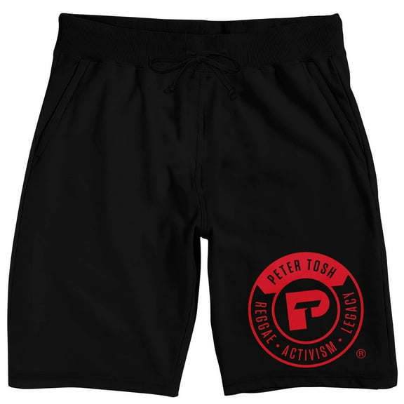 Peter Tosh Reggae Activism Legacy Men's Black Sleep Pajama Shorts
-Medium