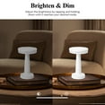 thumbnail image 5 of Bell and Howell Lexington Table Lamp 2 Pack Small Cordless Touch LED Rechargeable Lamp for Bedside Desk Nightstand White, 5 of 7