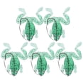 thumbnail image 4 of 5 señuelos artificiales de simulación verde transparente con un solo anzuelo, suaves y anticaídas., 4 of 14
