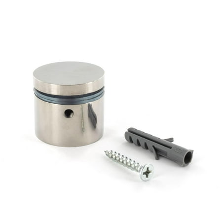 

Sign Standoff 1-1/4 Diameter x 3/4 Barrel Length Polished Stainless Finish Eco Lock Series Tamper Proof Standoff Pack of 8 by Outwater