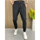 thumbnail image 4 of Pantalones de traje negro fluido para hombre, pantalones ajustados drapeados con trenzas para hombre, oferta de ropa de verano 2024, diseñador clásico de primavera, formal, 4 of 5
