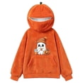 thumbnail image 6 of FYDUU Halloween Hoodies for Women Cute Ghost Graphic Pumpkin Hoodie Soft Comfy Fuzzy Hooded Sweatshirt Pullover Festive Outfit, 6 of 6