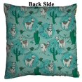 thumbnail image 2 of PKQWTM Cute Doodle Alapaca In Boho Style And Cactus Reversible Mermaid Cushion Cover Home Decor Sequin Pillow Case Size 18x18 inches, 2 of 2