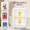 thumbnail image 5 of Fridge, 4L Portable Cooler & Warmer for Skincare, Cosmetics, Beverages, Pink, 5 of 6