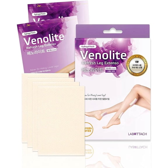 Labottach Venolite Refresh Leg Extenso Patch, 4 Count