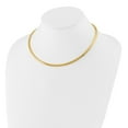 thumbnail image 5 of Auriga Fine Jewelry 14K Yellow Gold 4 mm Domed Omega Necklace for Women 17", 5 of 6