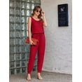 thumbnail image 2 of Ekouaer Jumpsuits for Women Casual Sleeveless 2026 Summer Romper Dressy Vacation One Piece Outfits Fashion Travel Clothes, 2 of 6