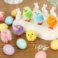 thumbnail image 5 of Beautynvta 36 Pcs Easter Colored Chicks, Small and Adorable Chicken Ornaments, Easter Mini Chicks for Basket Filler, Table Centerpiece, Egg Hunts Supplies, 5 of 6