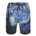 thumbnail image 3 of Goofa The Starry Night Printed Mens Swim Trunks Summer Quick Dry Short Beach Swimwear Bathing Suits-3X-Large, 3 of 9