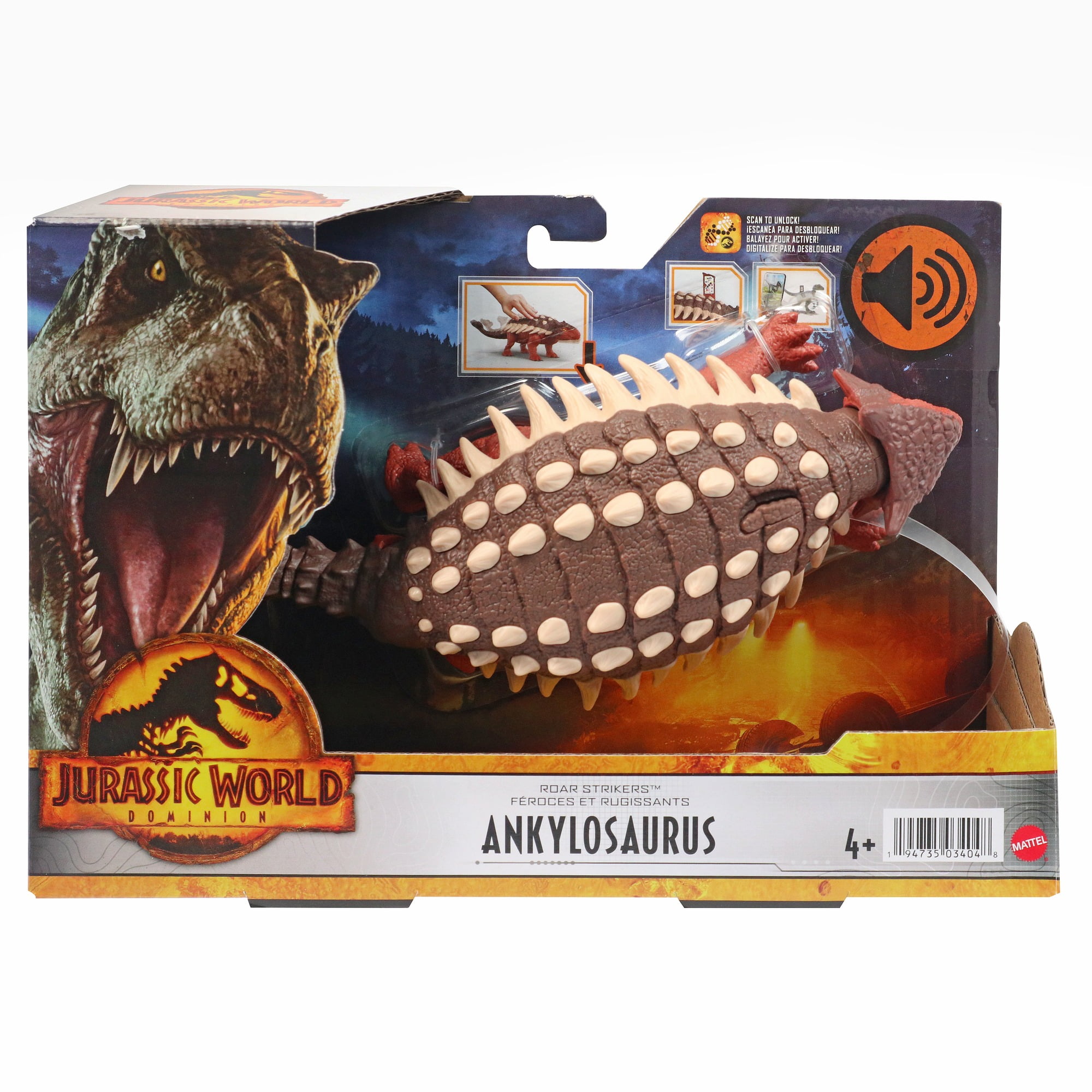 Jurassic World Dominion Roar Strikers Ankylosaurus Bahrain Ubuy