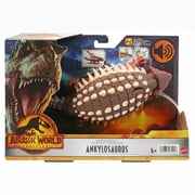 الجوراسي العالم هدير المهاجمين جمع الاطفال Ankylosaurus عمل الشكل، متعدد الألوان، 10.24 × 6.69