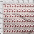 thumbnail image 3 of oneOone Cotton Silk Maroon Fabric Christmas Lumberjeck Dress Material Fabric Print Fabric By The Yard 42 Inch Wide, 3 of 4