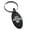 Black, variant on Stainless Steel Aztec Truth & Wisdom Eagle Rune Engraved Small Oval Charm Keychain Keyring