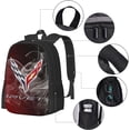 thumbnail image 4 of Corvette Simple Large Capacity Backpack, The Whole Bag Design Is Stylish, Light, Casual And Simple Black, 4 of 8