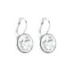 thumbnail image 3 of Pendientes Swarovski Bella Circulares con Cristales Transparentes Rodio, 3 of 4