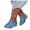 Blue, variant on Chenyee Girls Cowgirl Boots Mid Calf Glitter Toddler Western Riding Cowboy Booties Princess Shoes