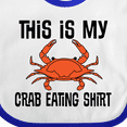 thumbnail image 4 of Inktastic This is My Crab Eating Shirt Boys or Girls Baby Bib, 4 of 4