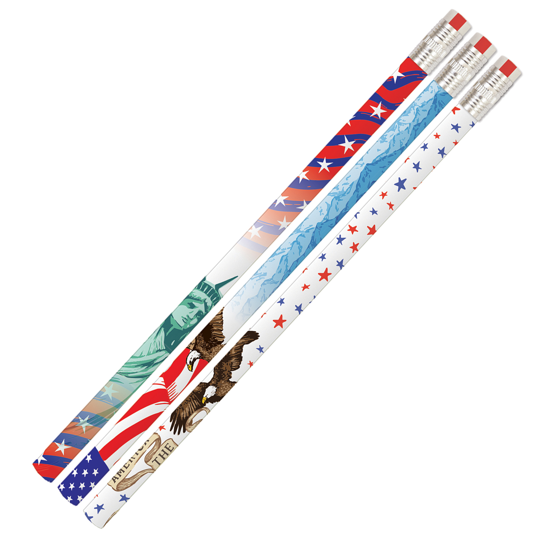 Musgrave Pencil Company America The Beautiful Motivational Pencils, Pack of 144