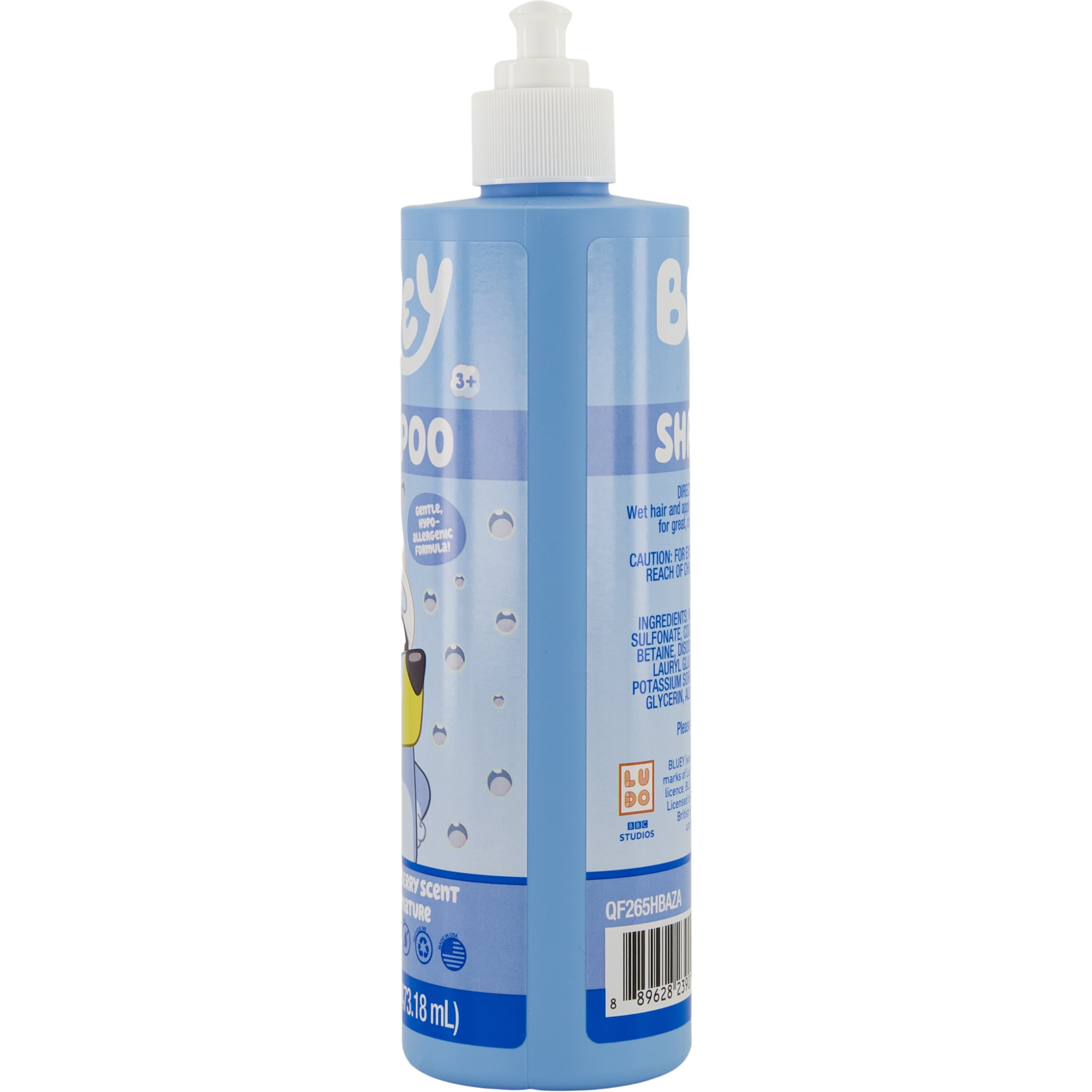 Bluey Shampoo, 16 oz, Light Fresh Blueberry Scent, Ages 3+
