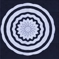 thumbnail image 1 of Ahgly Company Machine Washable Indoor Square Transitional Night Blue Area Rugs, 4' Square, 1 of 7