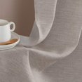 thumbnail image 5 of Linen Textured Short Curtains Kitchen Tiers Solid Color Cafe Drapes Rod Pocket, 5 of 15