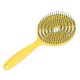 thumbnail image 2 of Hair Detangling Brush Salon Round Head Straightenning Detangler Brush Comb for Curly HairYellow, 2 of 5