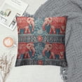 thumbnail image 2 of GOSMITH  Elephant Decoration Throw Pillow Cushion Covers Vintage Graphic Lotus African Tribal Ethnic Ornament Elephant Print Funny Pillows Home Decor Couch Pillow Case, 2 of 5