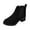 Black, variant on Women's Ankle Boots Heel Round Toe Platform Sole On Booties for Comfortable Casual Footwear