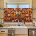 thumbnail image 2 of Yayeee Kitchen Curtains Tier Set of 2 Light Filtering 57"x24" Over Sink Window Panels, Fall Pattern, 2 of 7