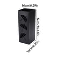 thumbnail image 3 of MOQIN Umbrella Stand Rack for Entryway, Black Square Metal Umbrella Holder, Free Standing Umbrella Storage Organizer Bin for Home Office Hotel Decor, 6.3 x 16.5 Inch, 3 of 9